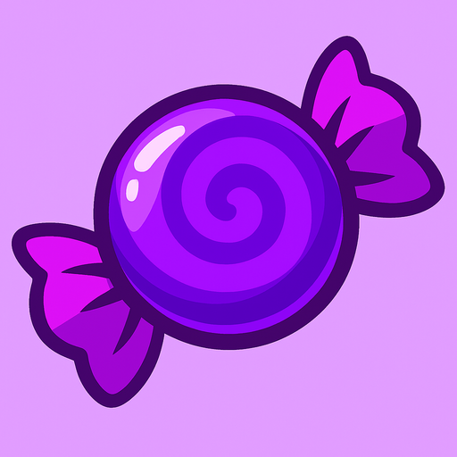 candy purple.
In-Game asset.  2d.  High contrast.  No shadows