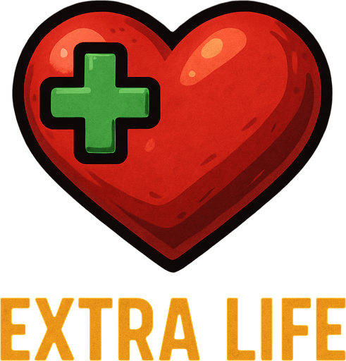 Vida extra, algo realista.
In-Game asset.  2d.  High contrast.  No shadows