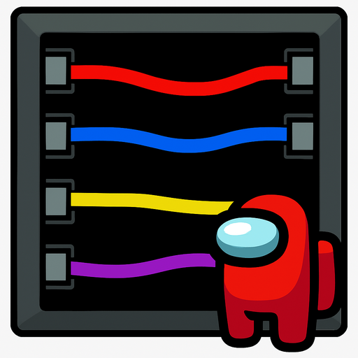 cablePanel among us.
In-Game asset.  2d.  High contrast.  No shadows