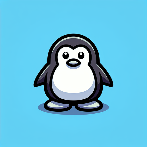 I need one penguin.
Single Game Texture. In-Game asset. 2d. Blank background. High contrast. No shadows.