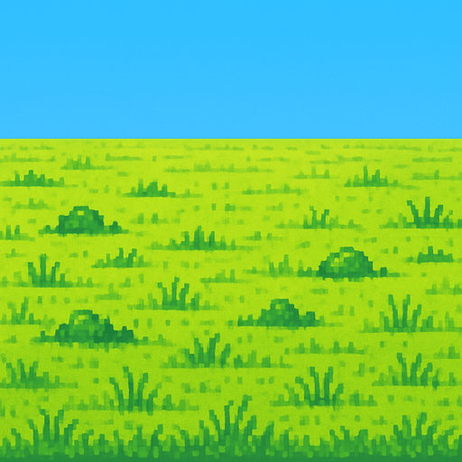PİXEL ART ÇİMENLİK OVA.
In-Game asset.  2d.  High contrast.  No shadows