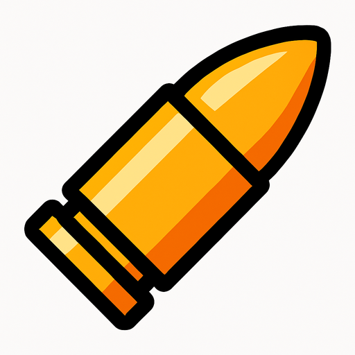 mermi.
In-Game asset.  2d.  High contrast.  No shadows