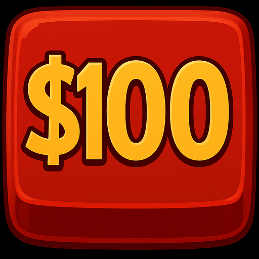 Change the button to say $100