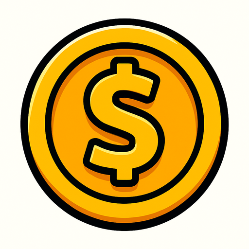 Coin.
In-Game asset.  2d.  High contrast.  No shadows