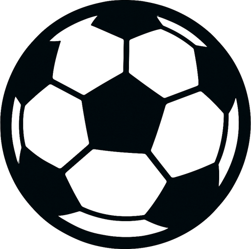 football ball.
In-Game asset.  2d.  High contrast.  No shadows
