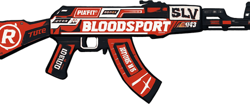 Cs2 deki ak 47 bloodsport skinini ekle.
In-Game asset.  2d.  High contrast.  No shadows
