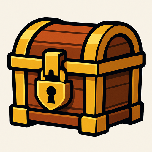 cofre.
In-Game asset.  2d.  High contrast.  No shadows