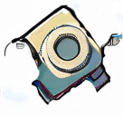 Rotate arms slightly like they are moving