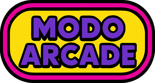 MODO ARCADE, boton de seleccion de modo de juego.
In-Game asset.  2d.  High contrast.  No shadows