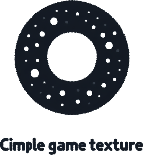 white dot.

Single Game Texture. In-Game asset. 2d. Blank background. High contrast. No shadows.