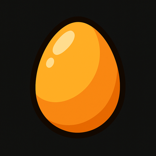 Yumurta.
In-Game asset.  2d.  High contrast.  No shadows