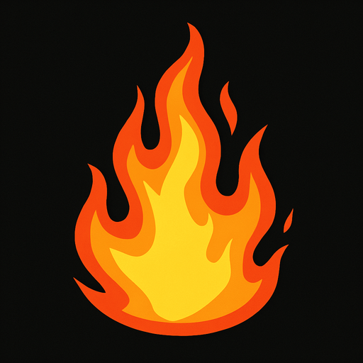 fire.
In-Game asset.  2d.  High contrast.  No shadows