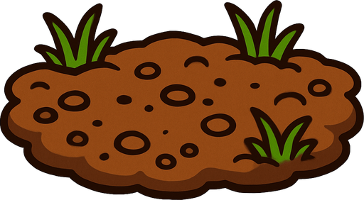 Toprak.
In-Game asset.  2d.  High contrast.  No shadows