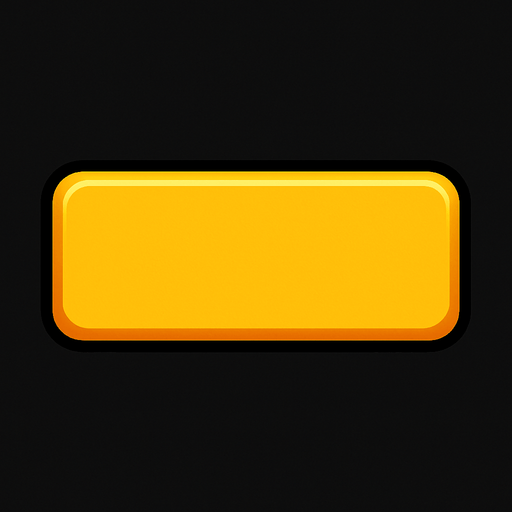 only empty button.
In-Game asset.  2d.  High contrast.  No shadows