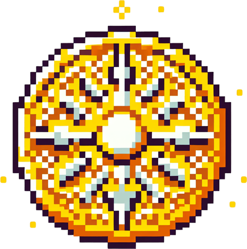 A gold coin. 8 bit pixel art.
Single Game Texture.  In-Game asset.  2d.  Blank background.  High contrast.  No shadows