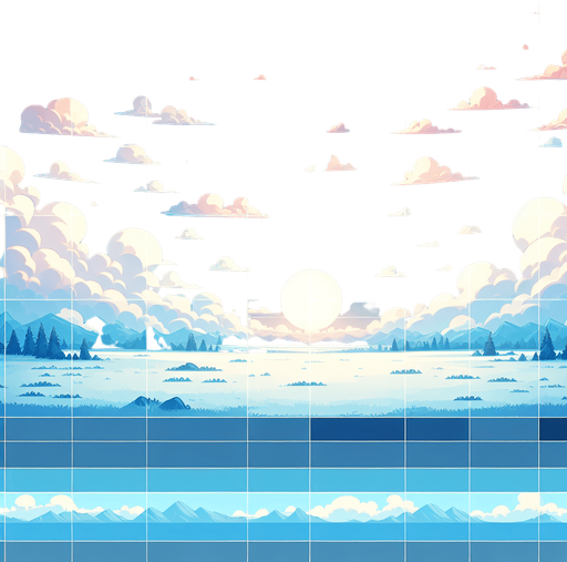 Sky.
Single Game Texture. In-Game asset. 2d. Blank background. High contrast. No shadows.