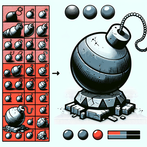 Warcraft 3 art of a bomb..
Single Game Texture. In-Game asset. 2d. Blank background. High contrast. No shadows.