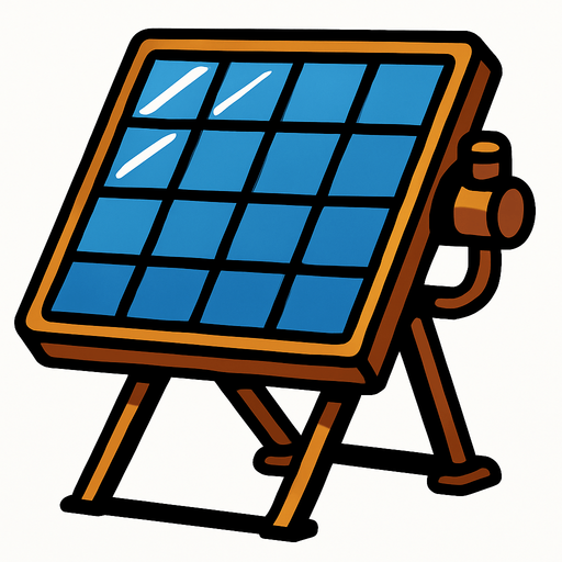 solar collector.
In-Game asset.  2d.  High contrast.  No shadows