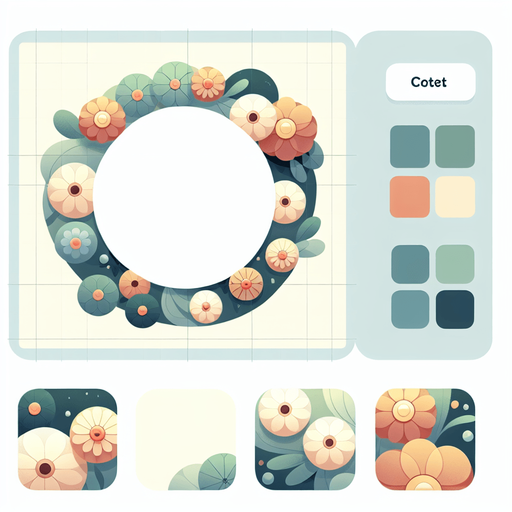 Background for hyper casual puzzle game. Pastel colors, flat shaded, vector art. Circular flowers.
Single Game Texture. In-Game asset. 2d. Blank background. High contrast. No shadows.