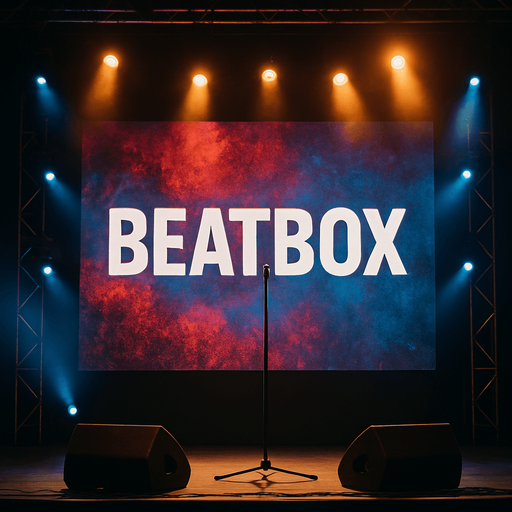 beatbox stage background real photo