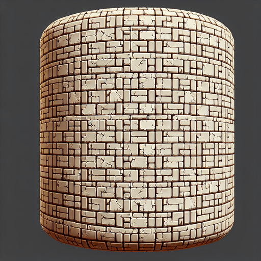 bakstenen muurpatroon.
Single Game Texture.  In-Game asset.  2d.  Blank background.  High contrast.  No shadows