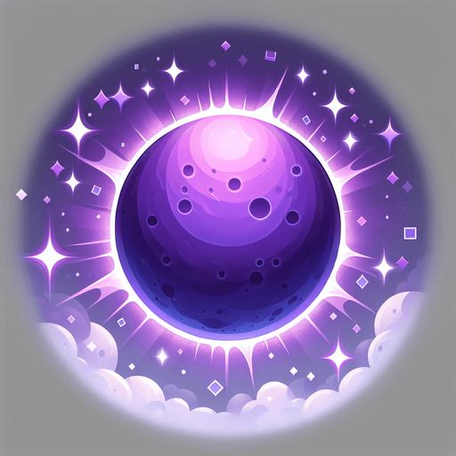 Eclipse violet.
Single Game Texture.  In-Game asset.  2d.  Blank background.  No shadows
