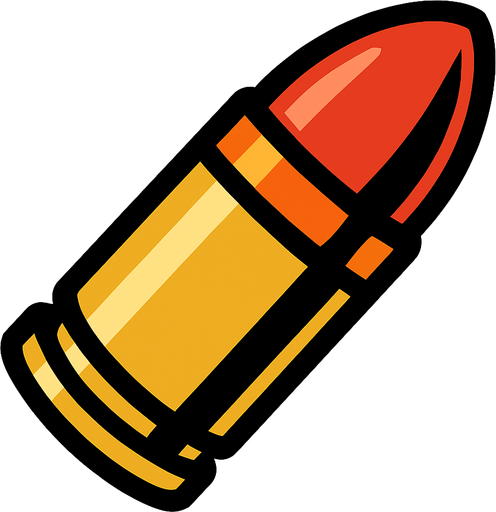 mermi.
In-Game asset.  2d.  High contrast.  No shadows