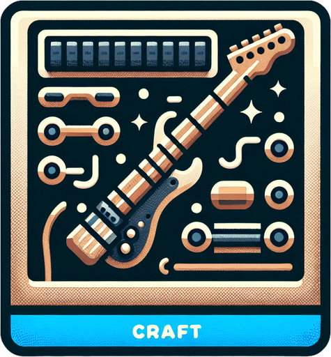 Whammy bar.
Single Game Texture.  In-Game asset.  2d.  Blank background.  High contrast.  No shadows