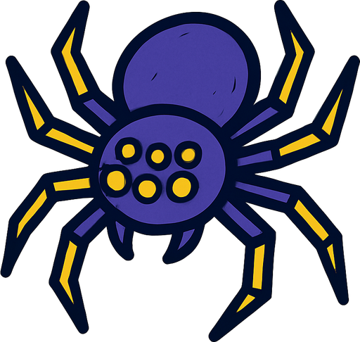 Araignée.
In-Game asset.  2d.  High contrast.  No shadows