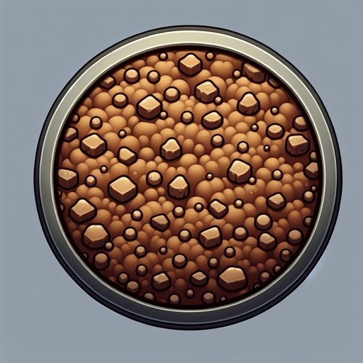 soil button.
Single Game Texture.  In-Game asset.  2d.  Blank background.  High contrast.  No shadows