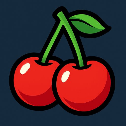 make the cherry.
In-Game asset.  2d.  High contrast.  No shadows