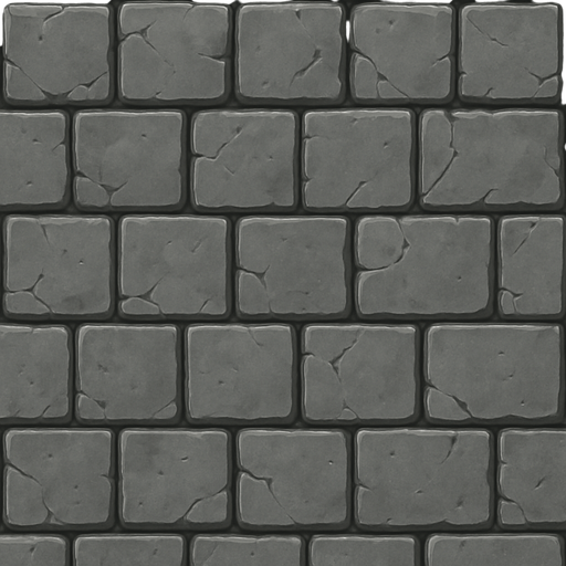 Por favor haz la textura de piedras cuadradas desde arriba, las piedras color plomo