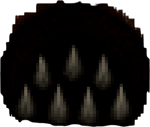 make it just an round hole with spikes in it seen from above