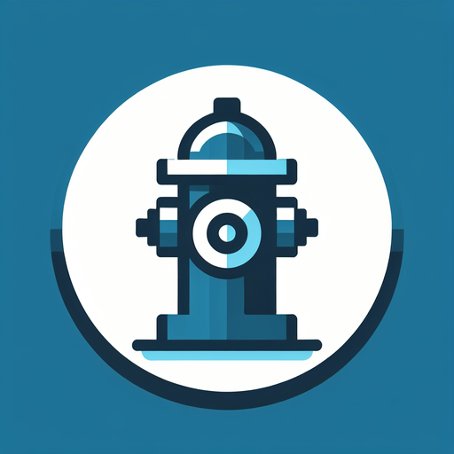 a blue hydrant round icon
Single Game Texture.  In-Game asset.  2d.  High contrast.  No shadows