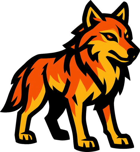 Wolf.
In-Game asset.  2d.  High contrast.  No shadows