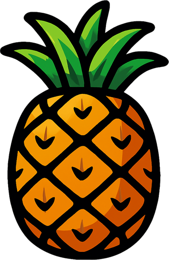 Ananas.
In-Game asset.  2d.  High contrast.  No shadows