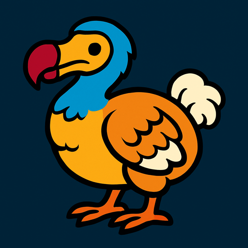 Dodo.
In-Game asset.  2d.  High contrast.  No shadows