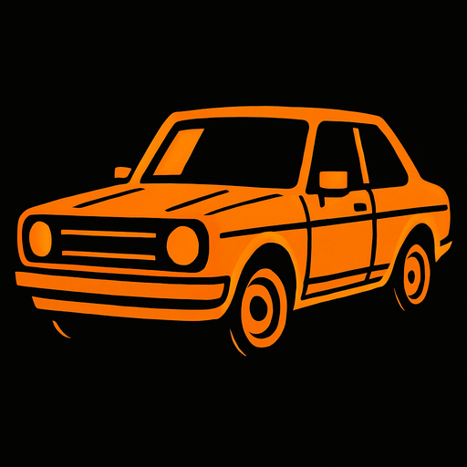 Car.
In-Game asset.  2d.  High contrast.  No shadows. Car