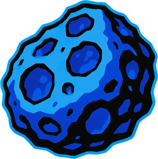 Astreroit cobalt.
In-Game asset.  2d.  High contrast.  No shadows