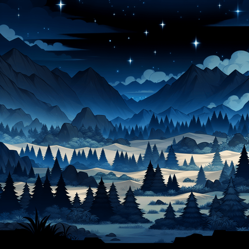 nighttime scene or a different landscape altogether, such as a forest, desert, or underwater setting. The choice of `bg2` would depend on the narrative or progression of the game, offering variety and enhancing the player's experience by changing the visual context as they advance..
Single Game Texture.  In-Game asset.  2d.  Blank background.  High contrast.  No shadows