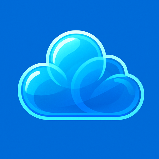 blue transparent cloud.
In-Game asset.  2d.  High contrast.  No shadows