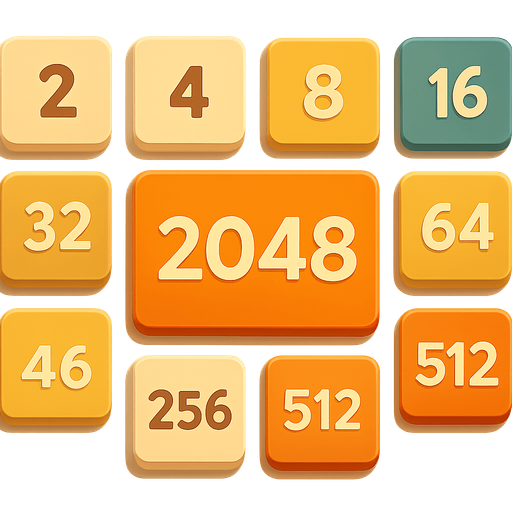 2048 oyunu için içinde sayılar yazan kutucuklar oluştur
