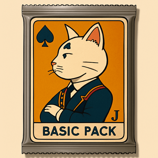 Change the graphic on the picture to be this cat, but like he’s a Jack on a playing card. Seen from the side in the same position as it would look in a regular deck of cards.
