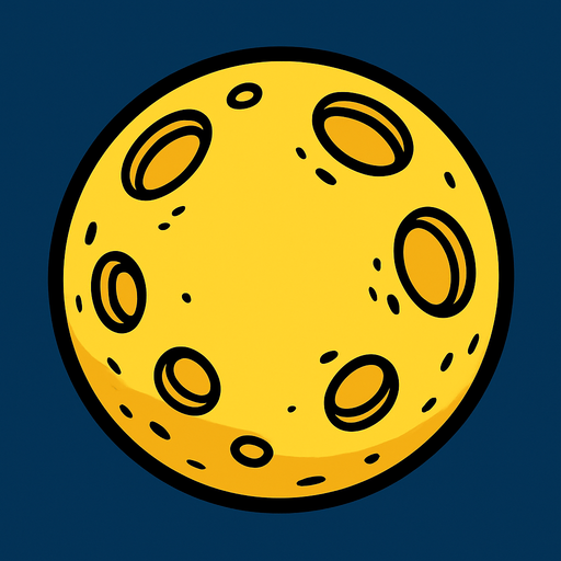 moon.
In-Game asset.  2d.  High contrast.  No shadows
