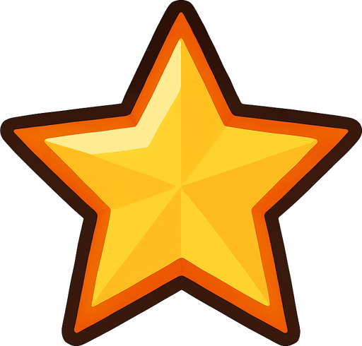 Yıldız.
In-Game asset.  2d.  High contrast.  No shadows