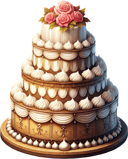 gâteau.
Single Game Texture.  In-Game asset.  2d.  Blank background.  High contrast.  No shadows