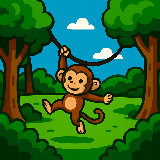add monkey swinginh between trees