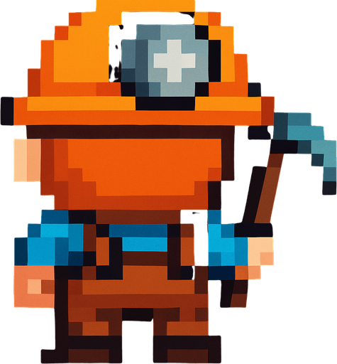 que este minero este dando la espalda