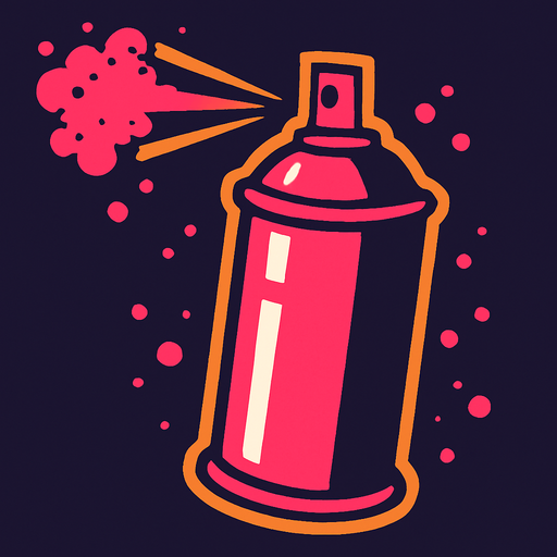 Sprey.
In-Game asset.  2d.  High contrast.  No shadows