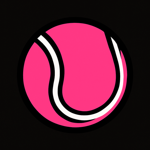 Pink tennis ball.
In-Game asset.  2d.  High contrast.  No shadows